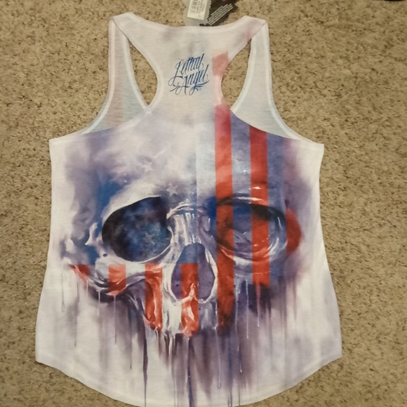 💢SOLD💢🆕 Lethal Angel Skull Tank - Picture 4 of 5
